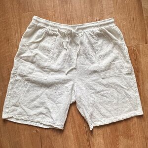White Cottonseed Shorts
